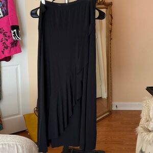 Jason Maxwell Asymmetrical Black Skirt